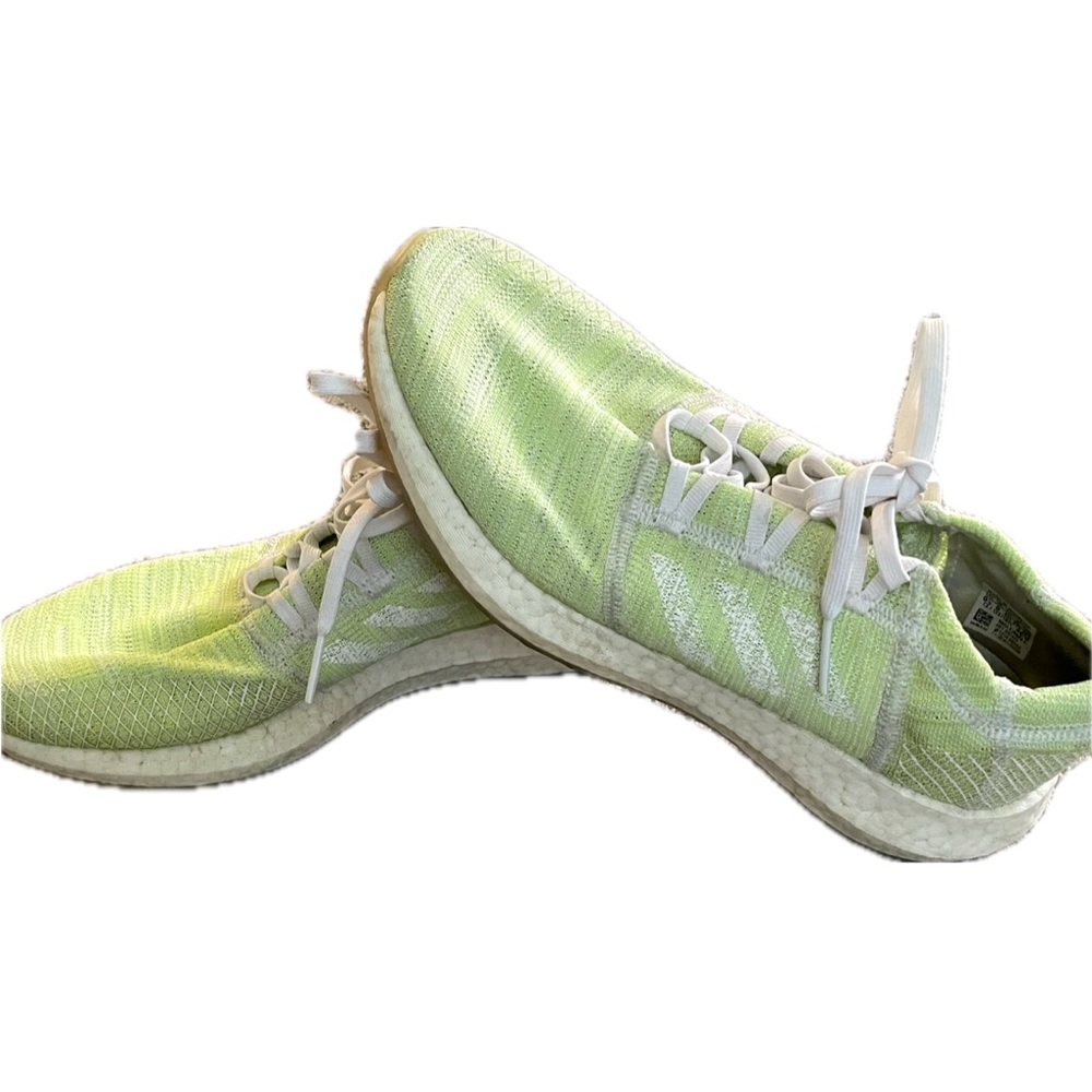 Men’s Adidas Pure Boost. Citron/white. Size 9.5